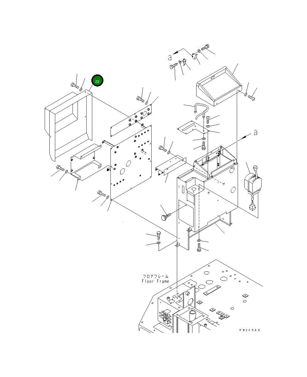 Крышка 234-54-54240  Komatsu