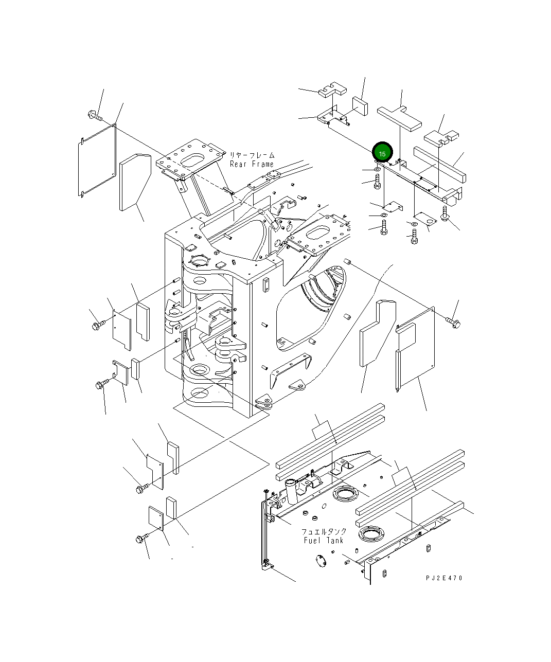 Крышка 428-Z90-3212 Komatsu