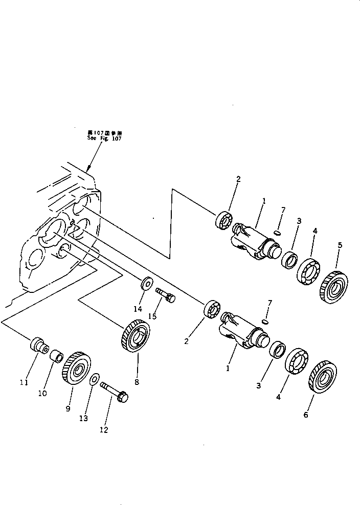 Болт YM26106-100502 Komatsu