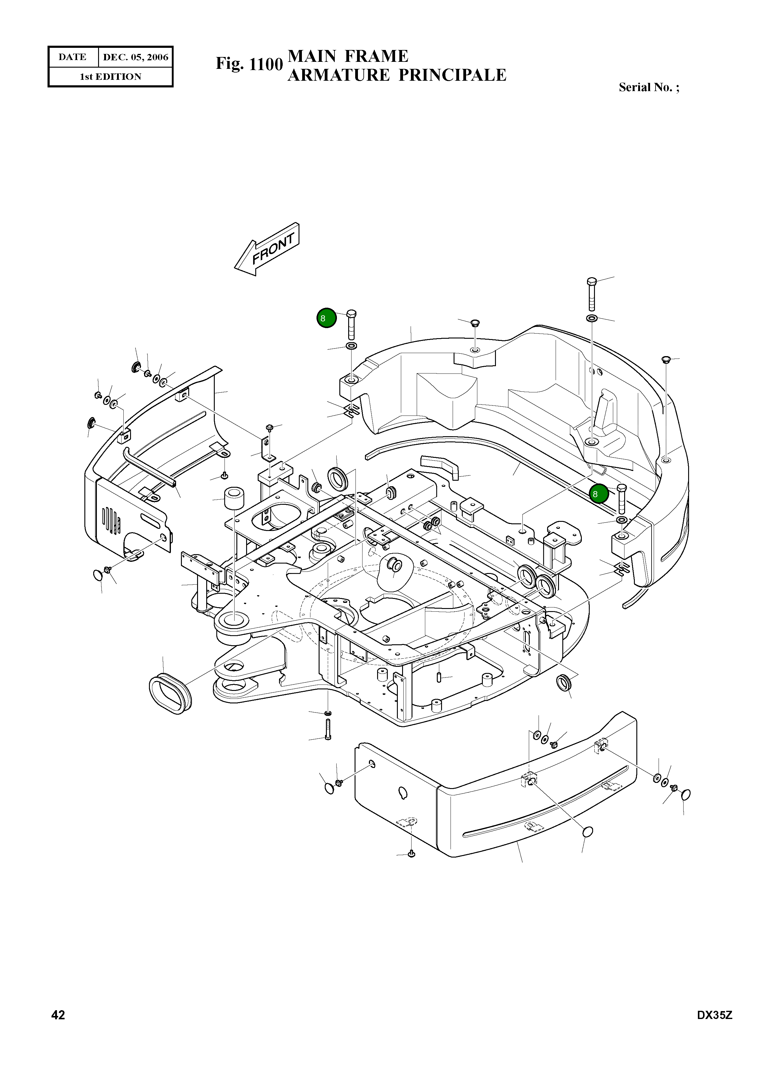 Болт S0570966 Komatsu