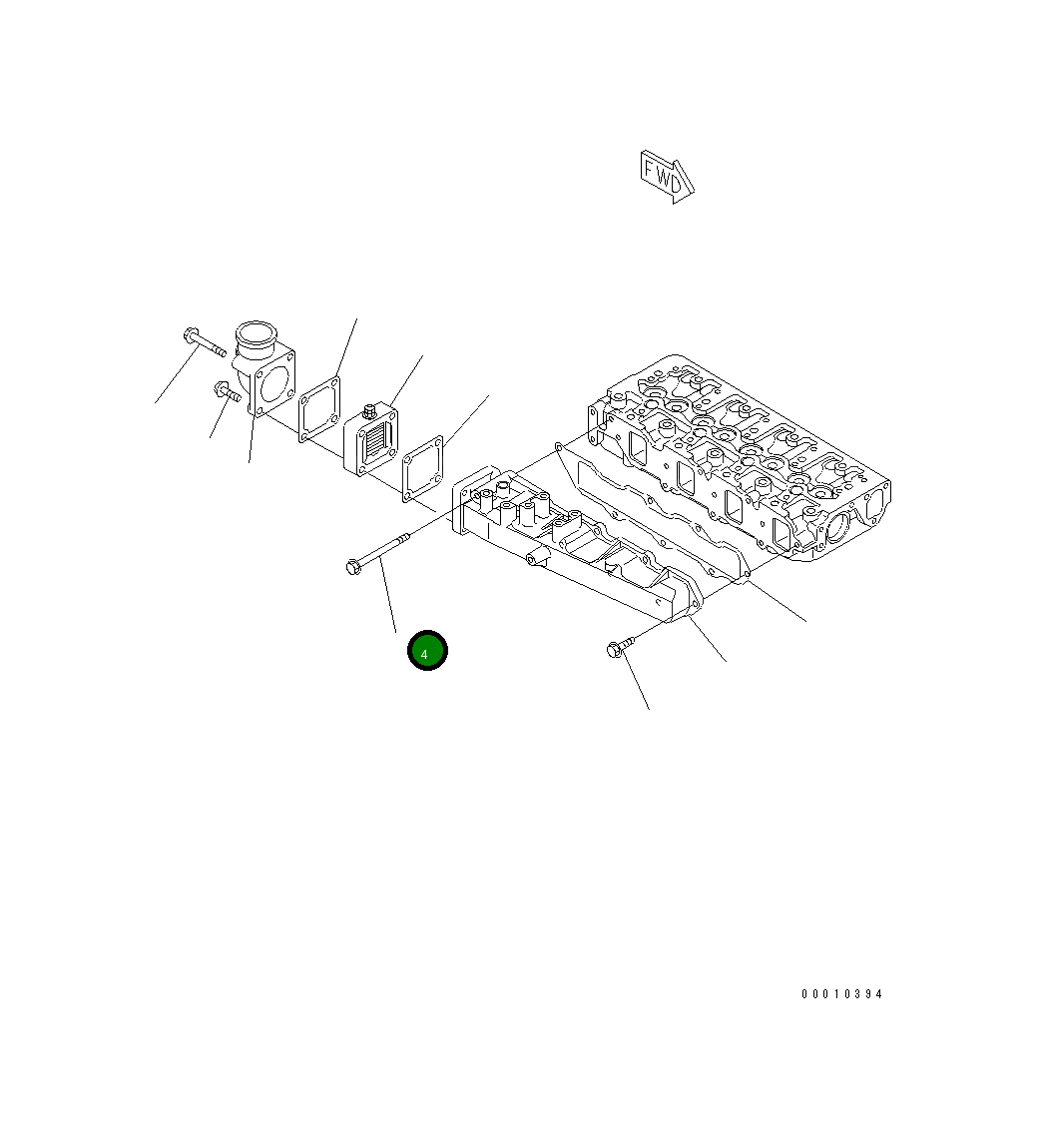 Болт 456-779 Komatsu