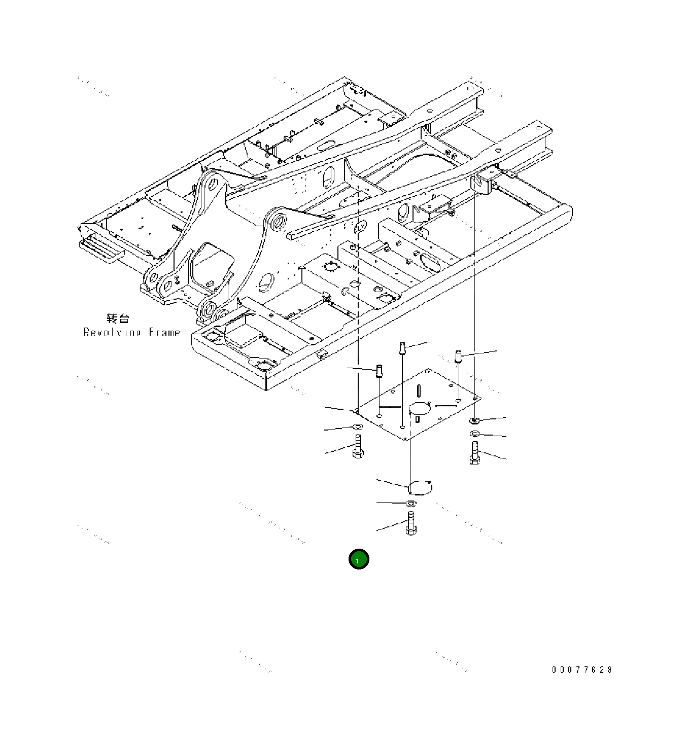 Крышка 208-54-78350 Komatsu