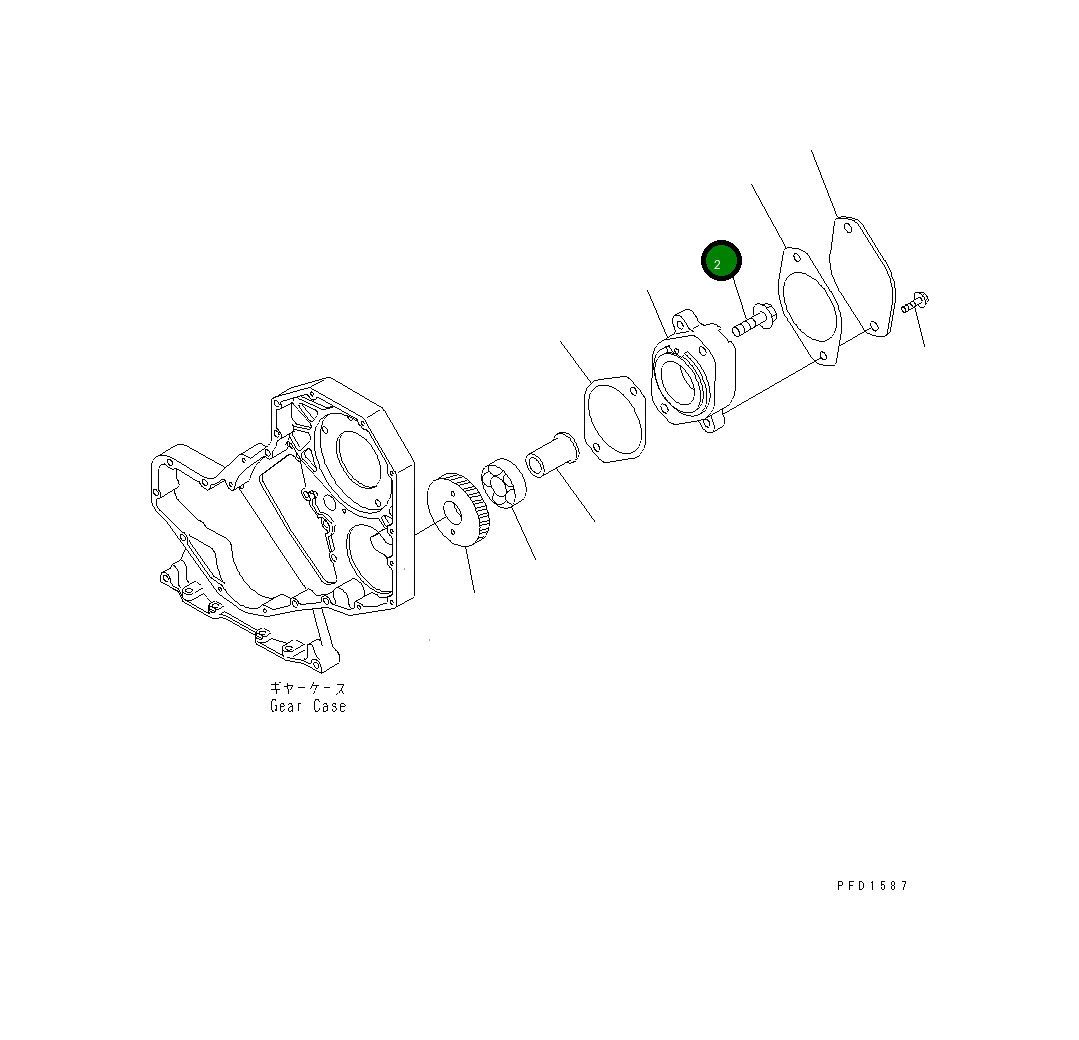 Болт 01435-01255 Komatsu