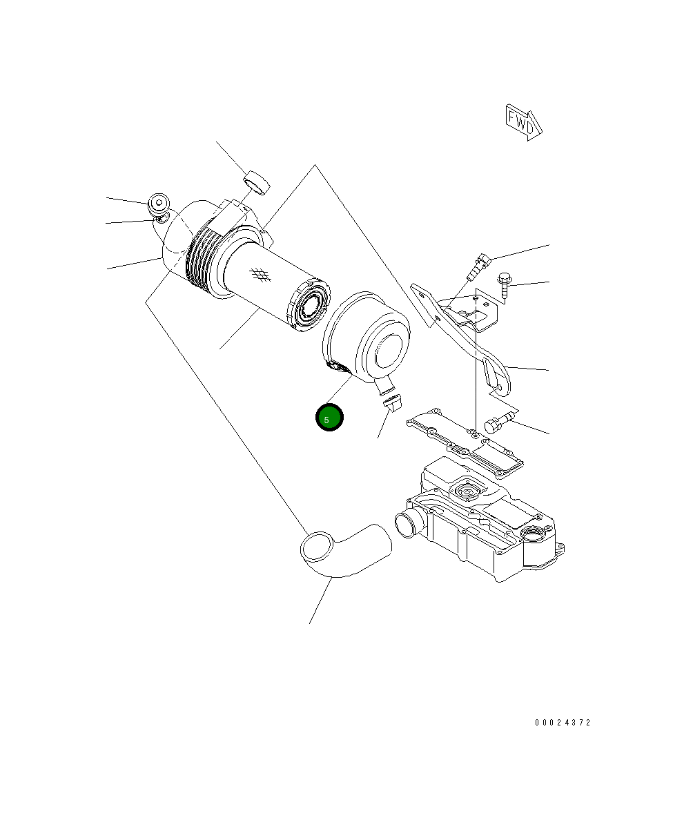 Крышка 461-172 Komatsu