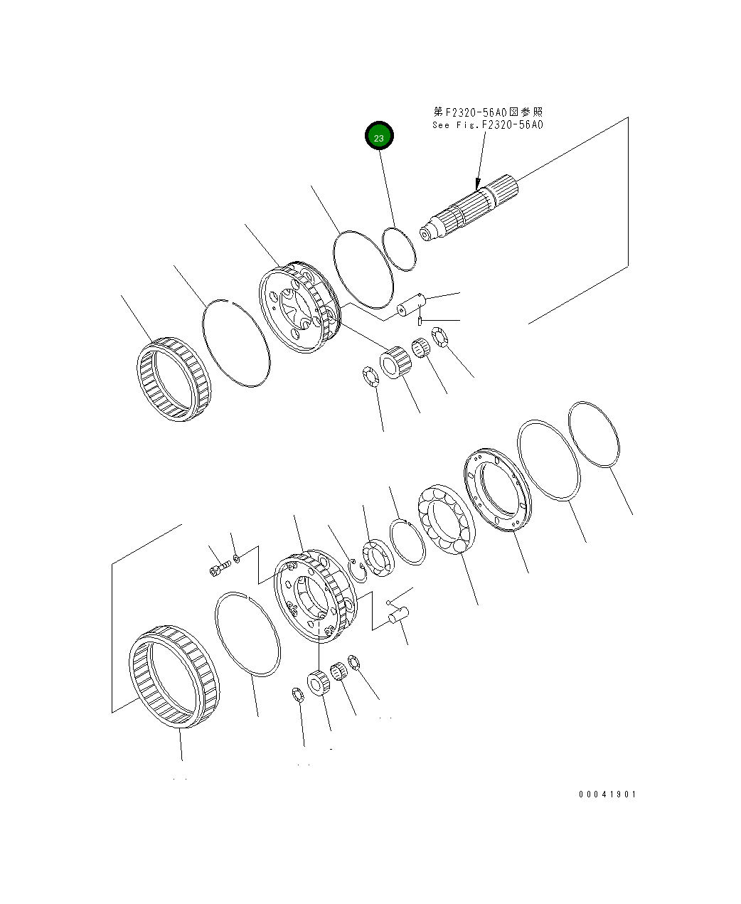 Кольцо 566-15-79230 Komatsu