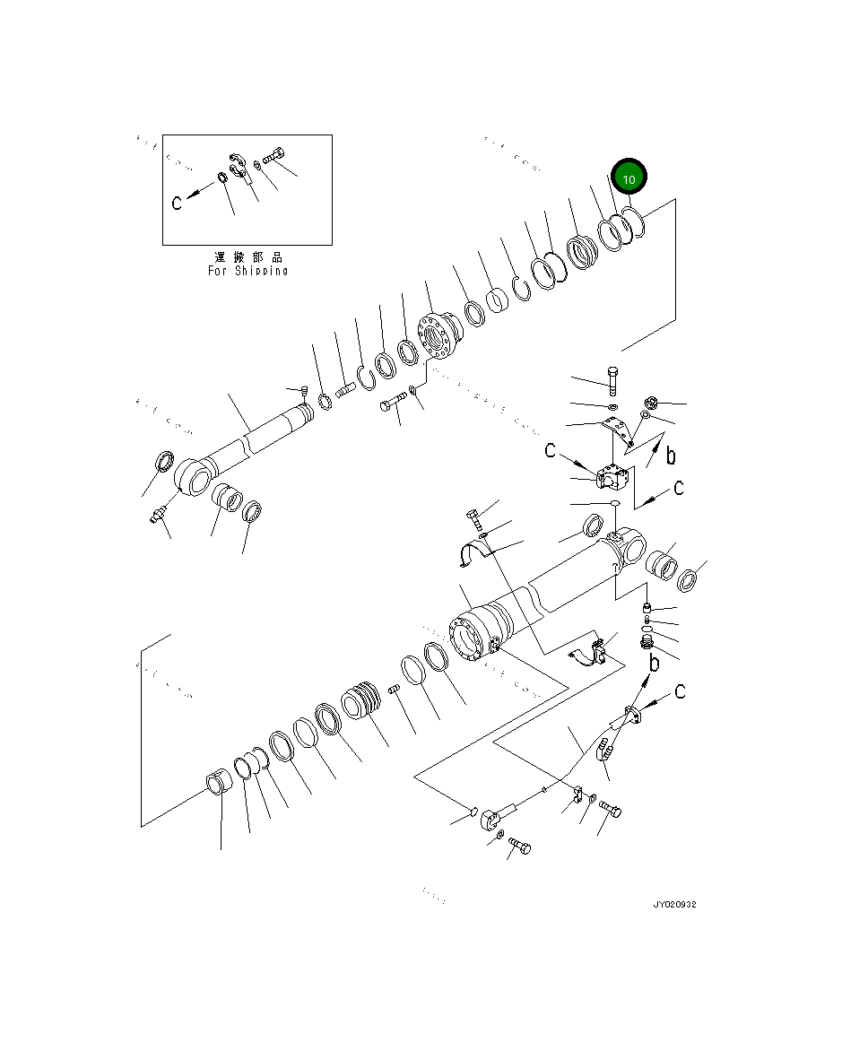 Кольцо уплотнительное (O-Ring) 07000-B5150  Komatsu