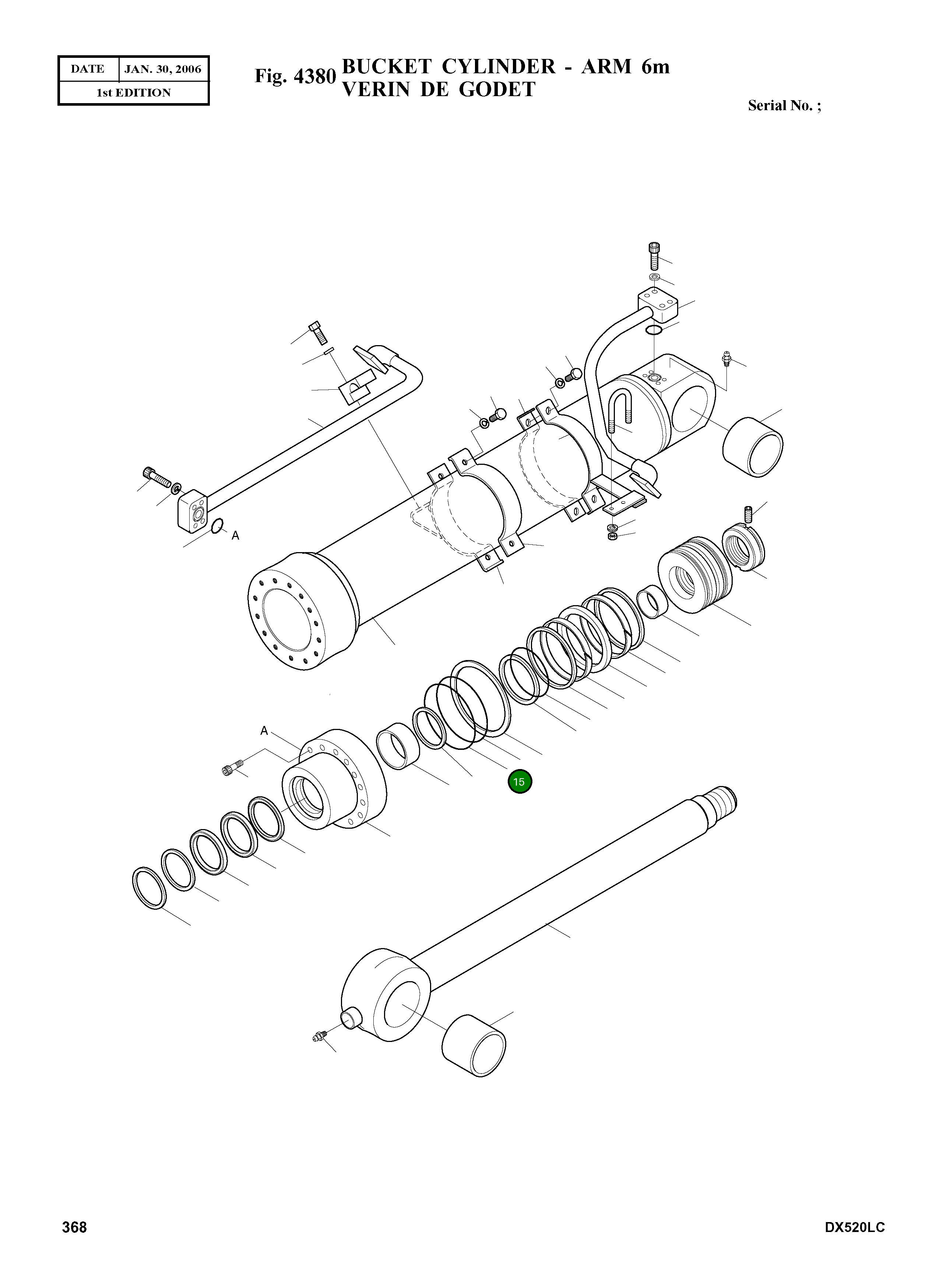 Кольцо уплотнительное (O-Ring) 2180-1217D96 Komatsu