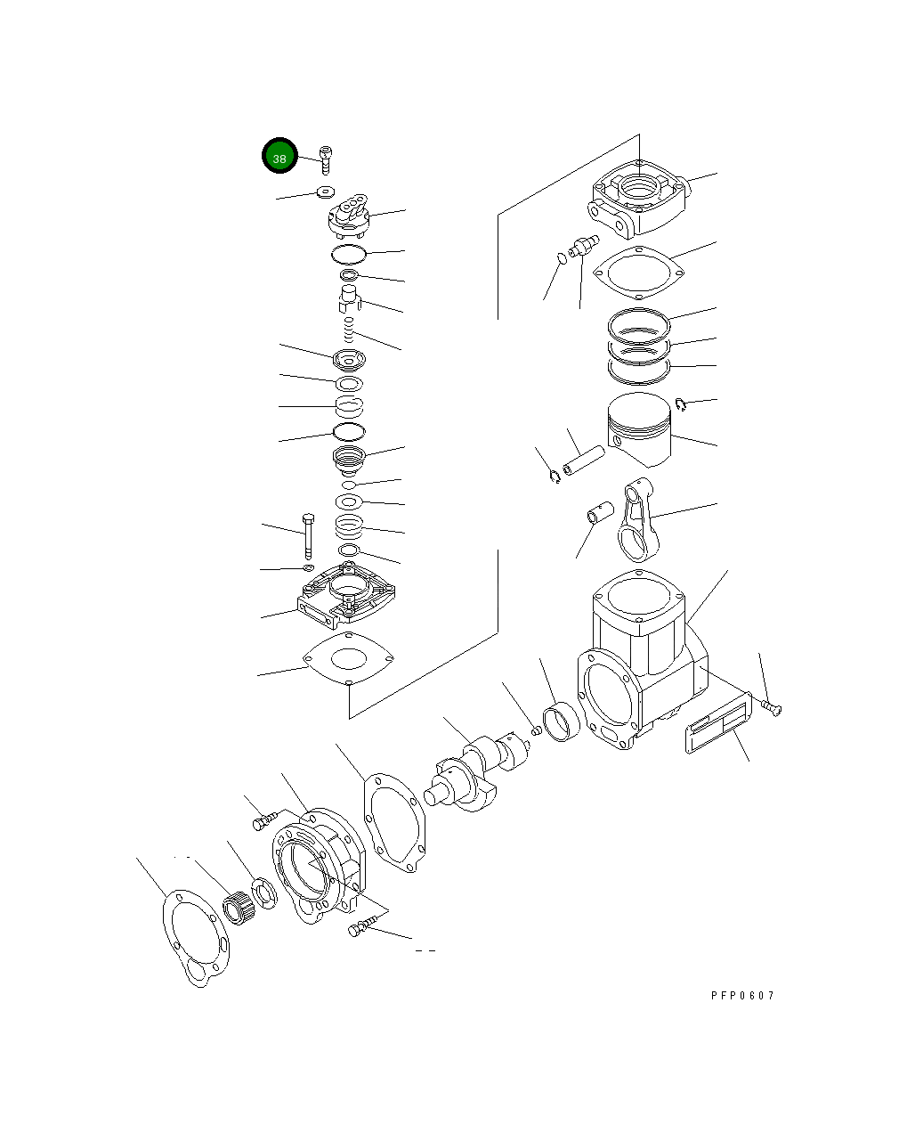 Болт CU3558905 Komatsu