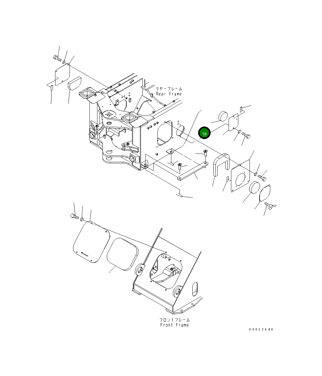 Крышка 416-Z97-3651 Komatsu