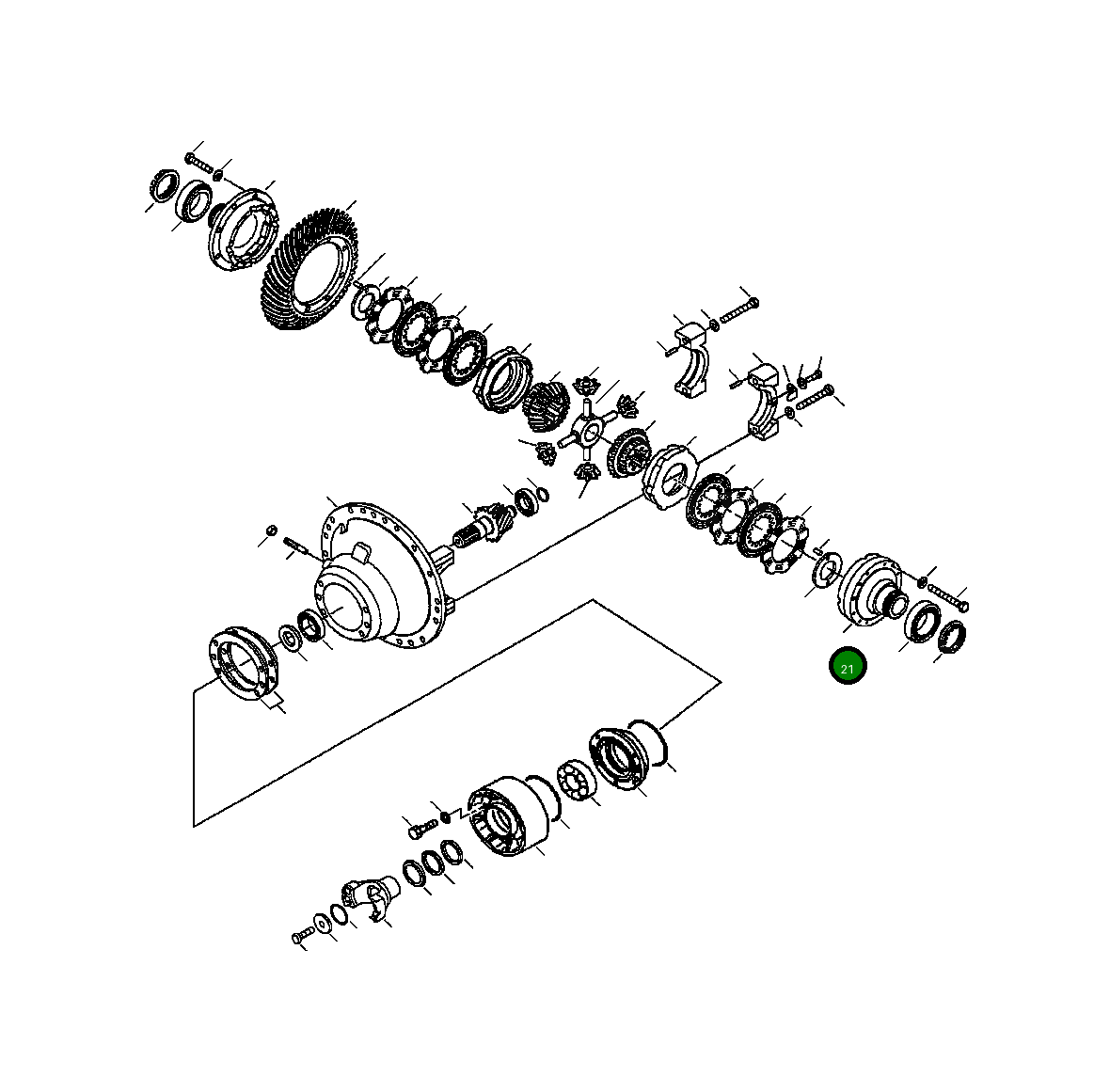 Крышка 424-22-27121  Komatsu