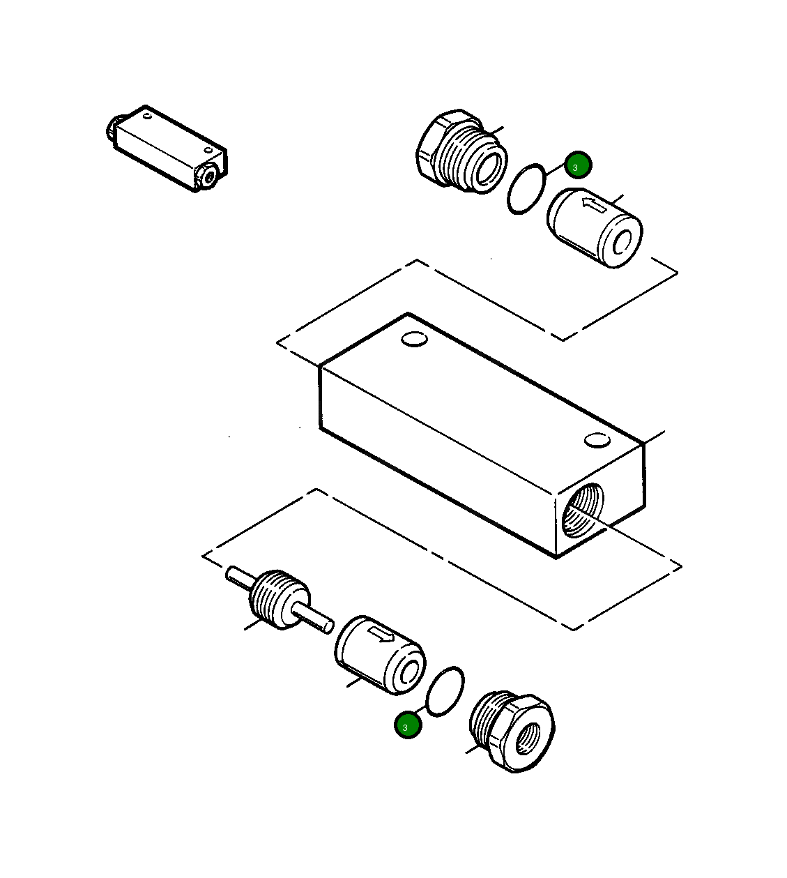 Кольцо уплотнительное (O-Ring) 347 070 R1 Komatsu