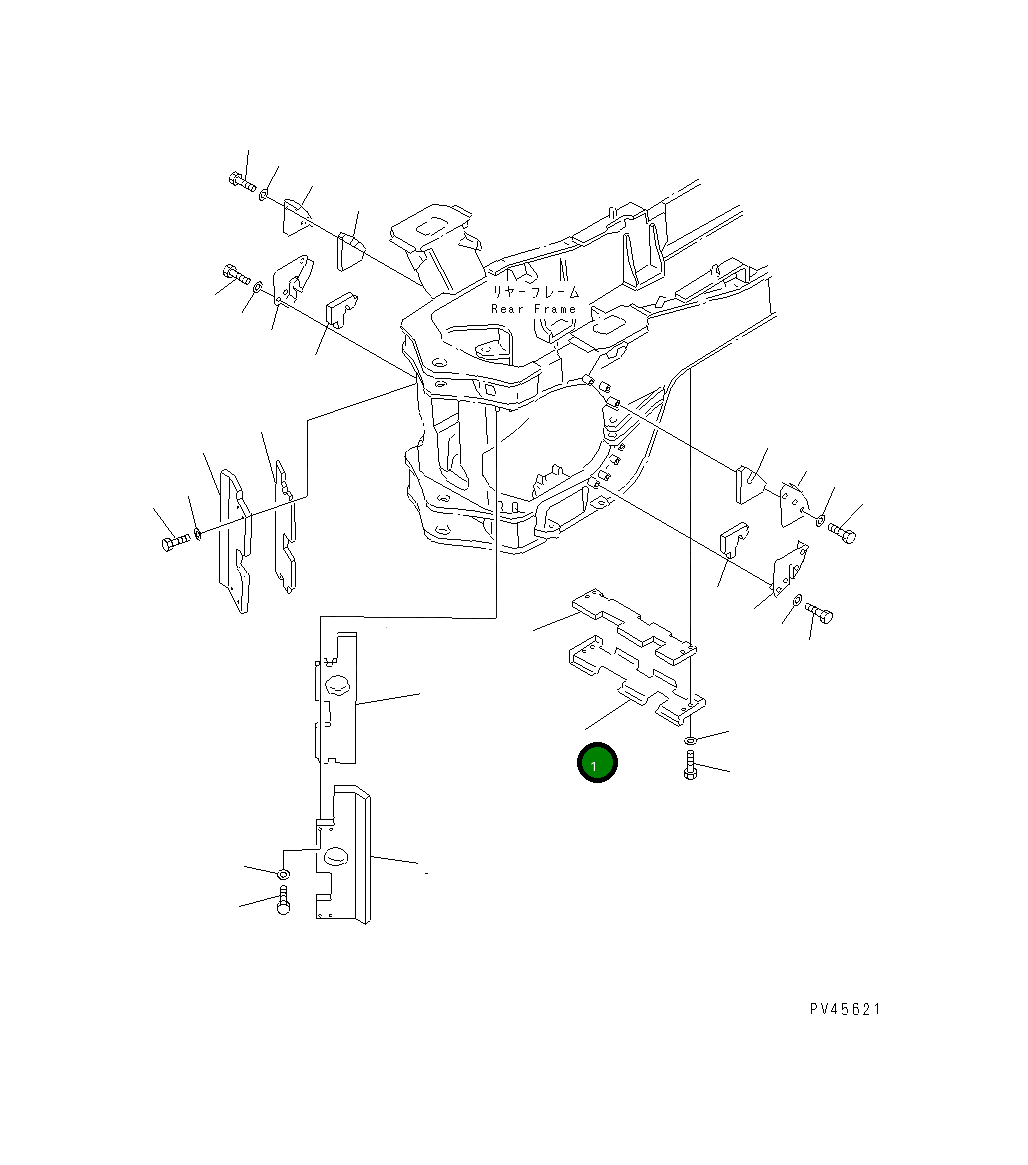 Крышка 426-Z84-1361 Komatsu