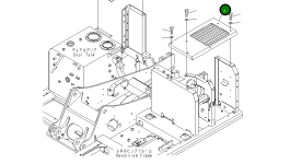 Крышка 20E-54-21190 Komatsu
