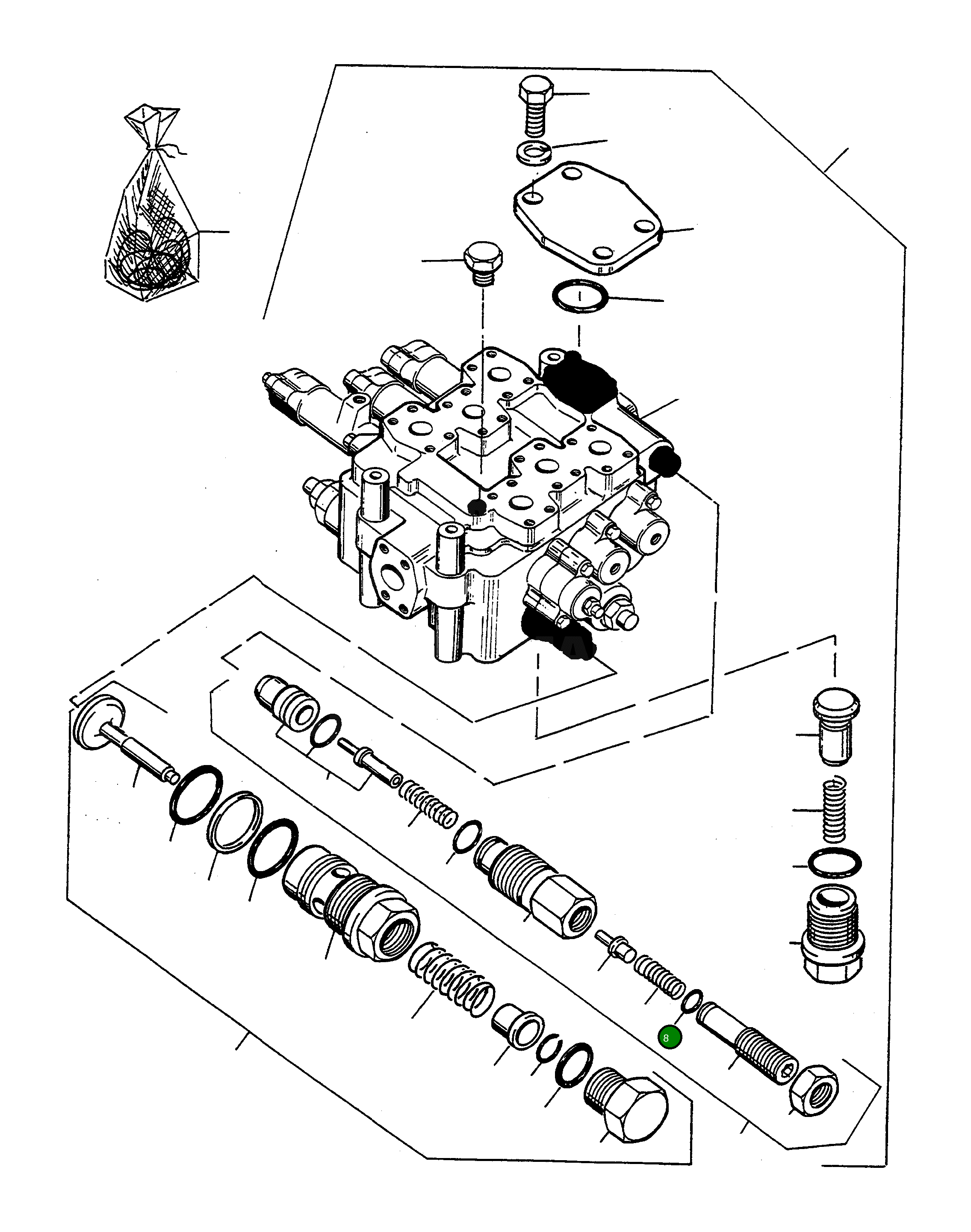 Кольцо уплотнительное (O-Ring) 4913136M1 Komatsu