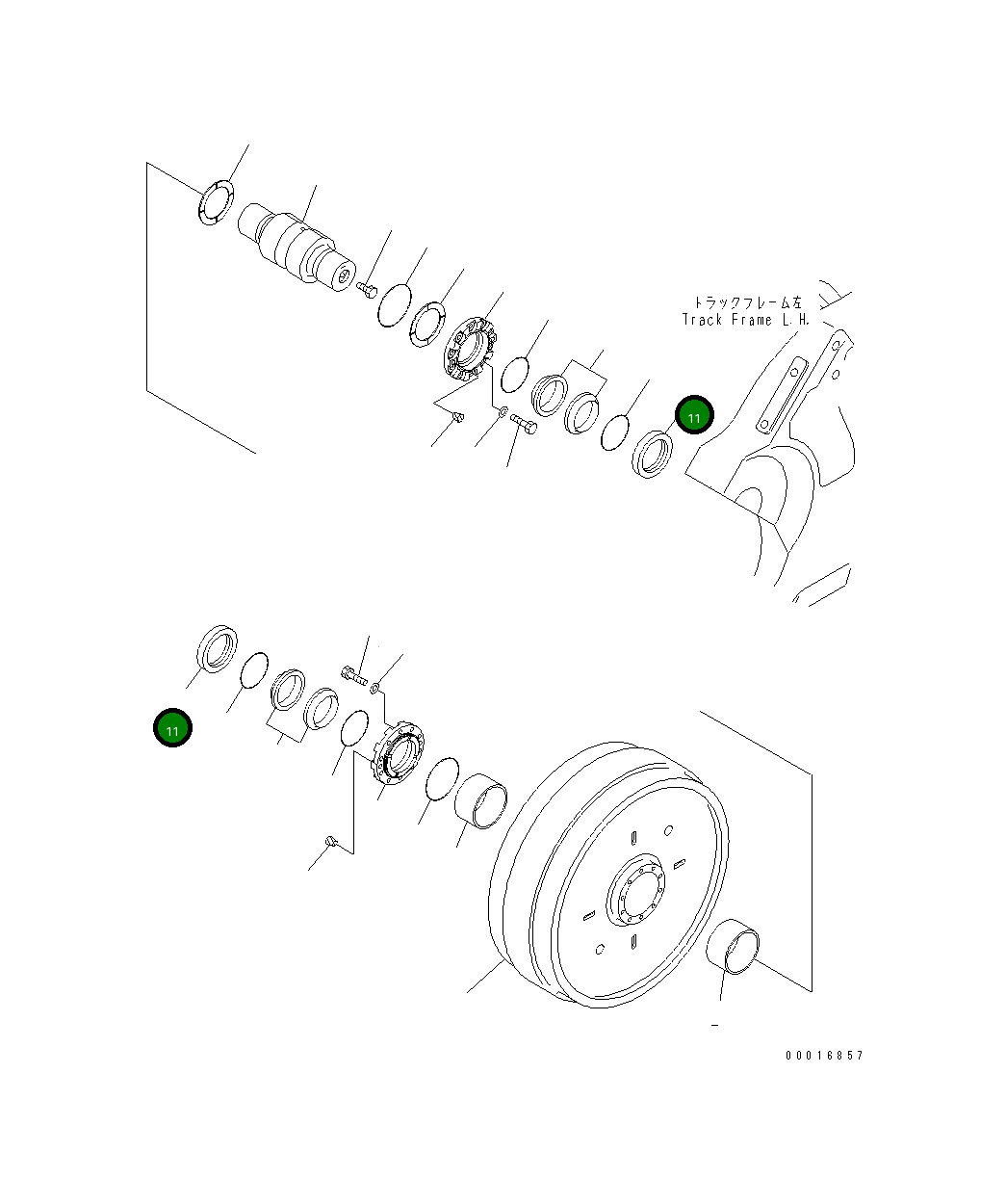 Кольцо 198-30-45280  Komatsu