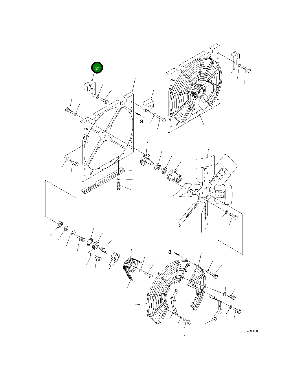 Крышка 21T-03-71351 Komatsu