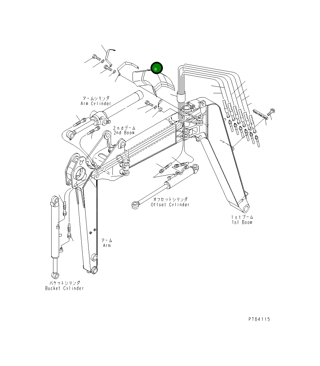 Крышка 21U-62-33422 Komatsu