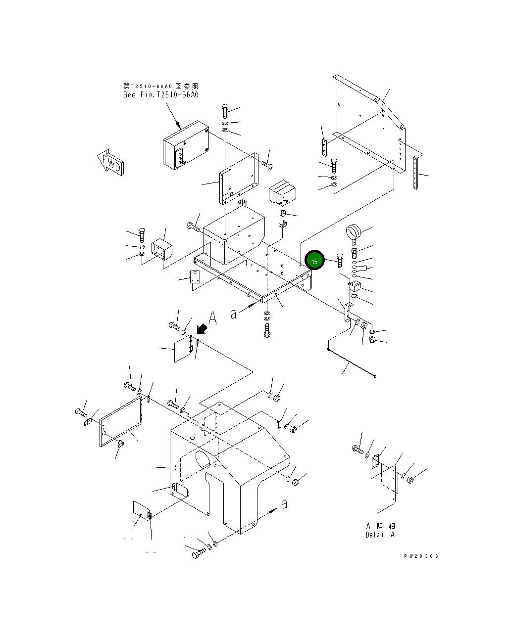 Болт MH21022-08020 Komatsu
