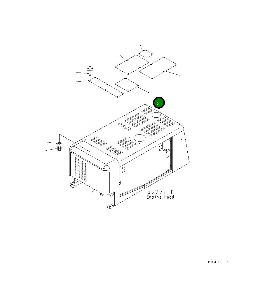 Крышка 419-Z03-2110  Komatsu