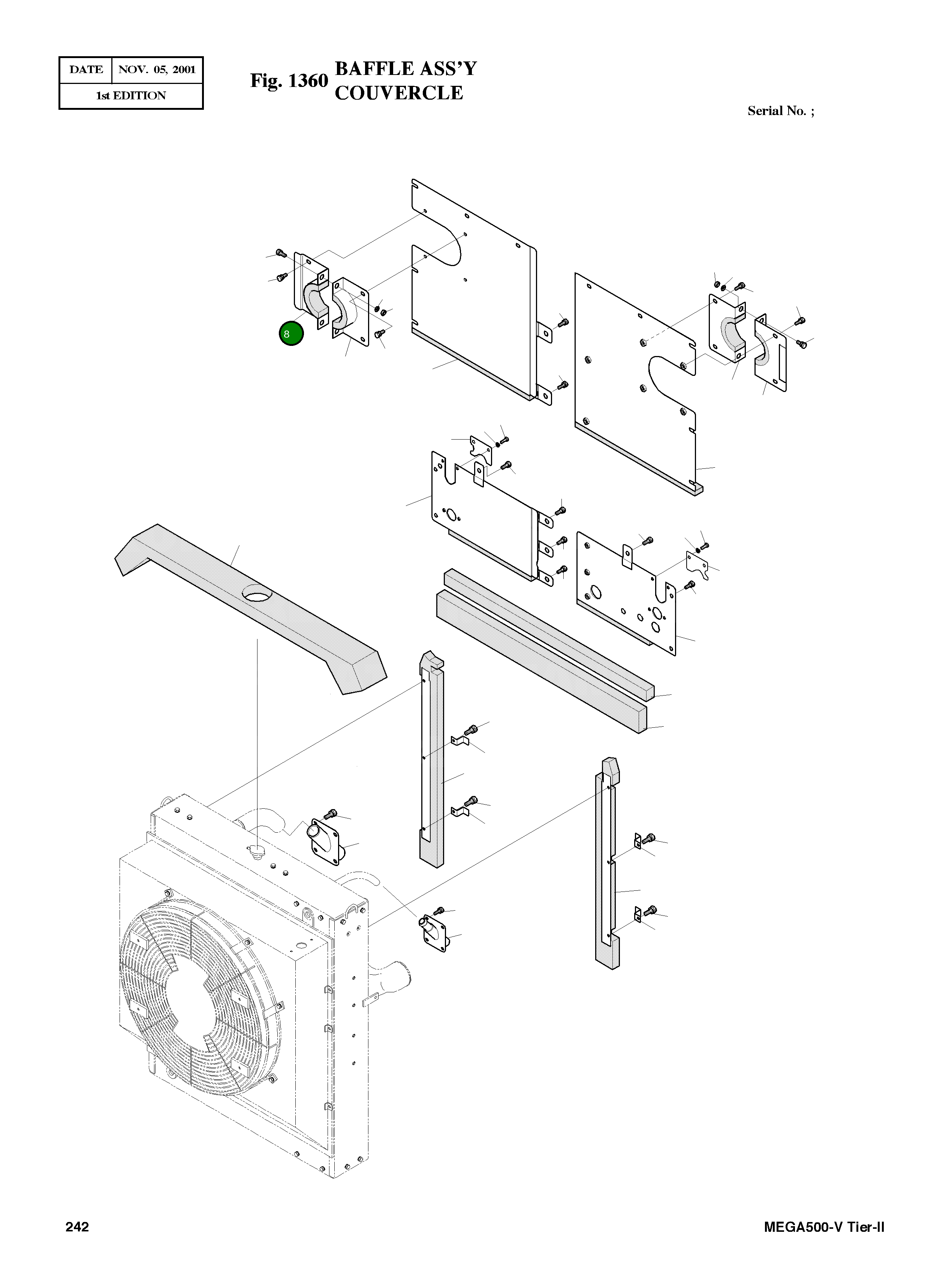 Крышка 621-01725A Komatsu