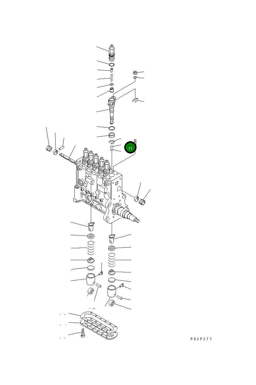 Кольцо уплотнительное (O-Ring) DK139715-0300 Komatsu
