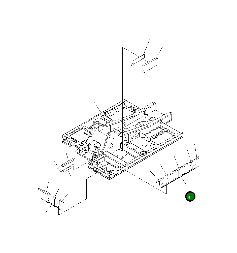 Крышка 20Y-46-42281  Komatsu