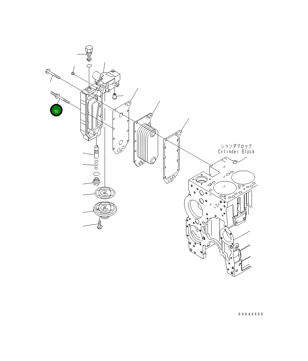 Болт 6741-61-6110 Komatsu