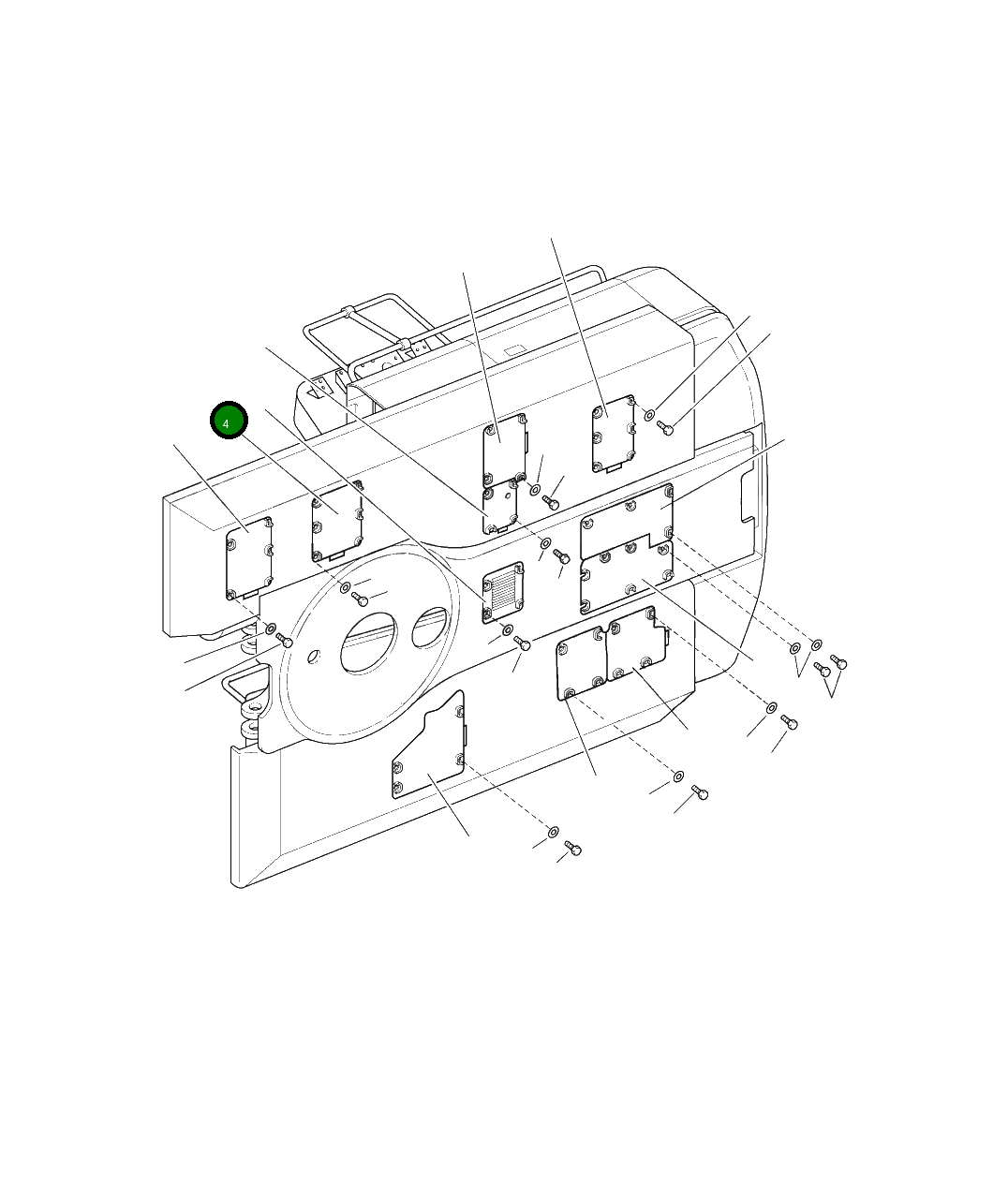 Крышка 207-54-A6360  Komatsu