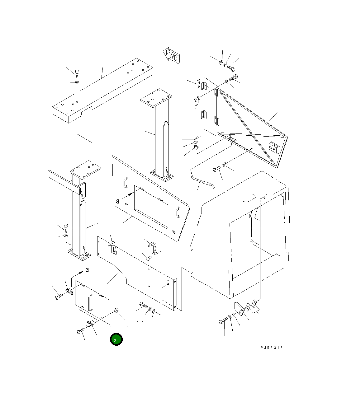 Крышка 23F-972-1480 Komatsu