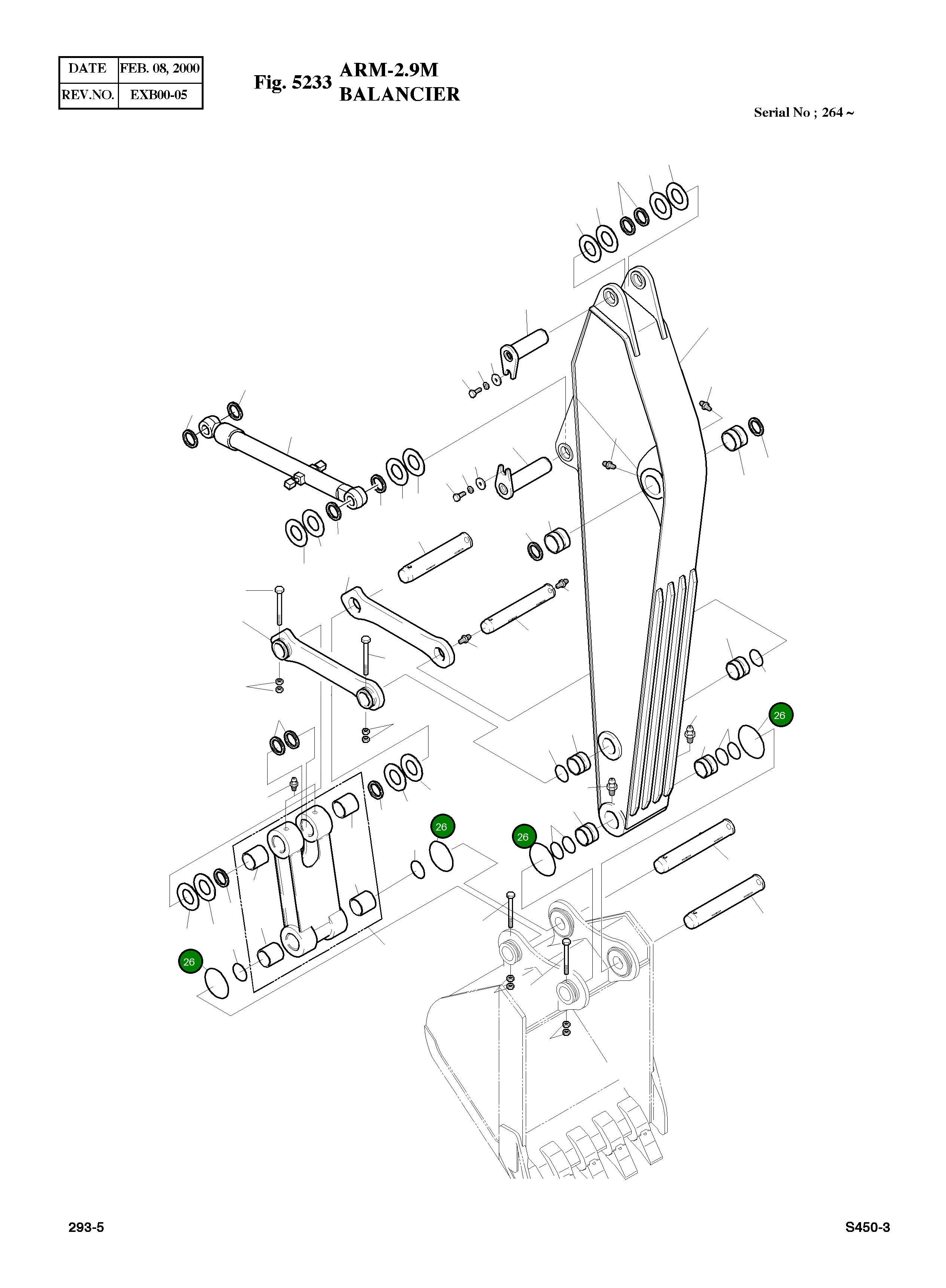 Кольцо уплотнительное (O-Ring) 180-00077D9 Komatsu