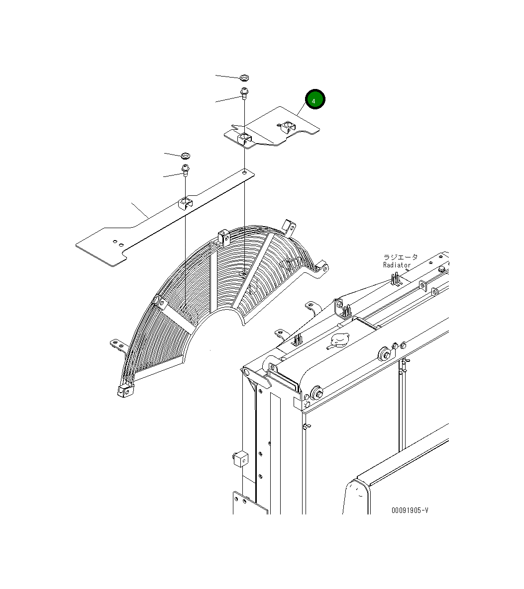 Крышка 8234-03-1731 Komatsu