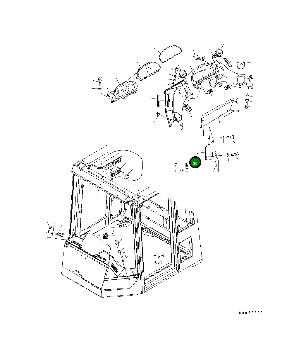 Крышка 426-926-3722  Komatsu