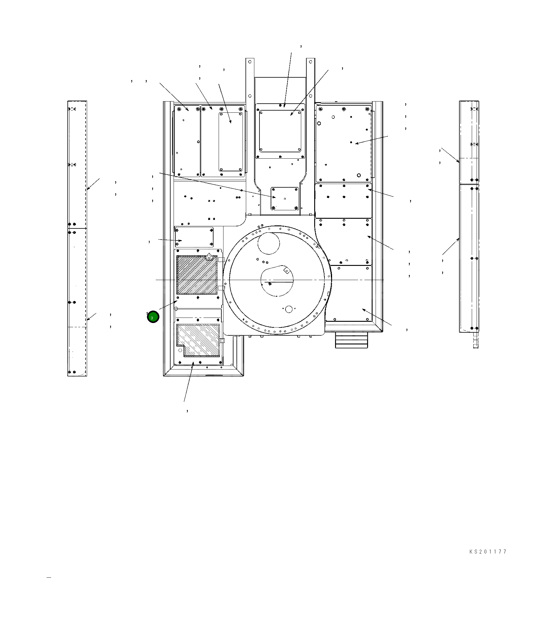 Крышка 206-54-KA132 Komatsu