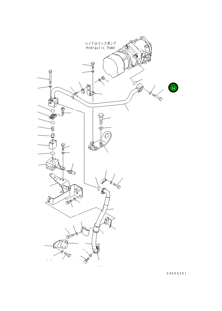 Болт 07232-21060 Komatsu