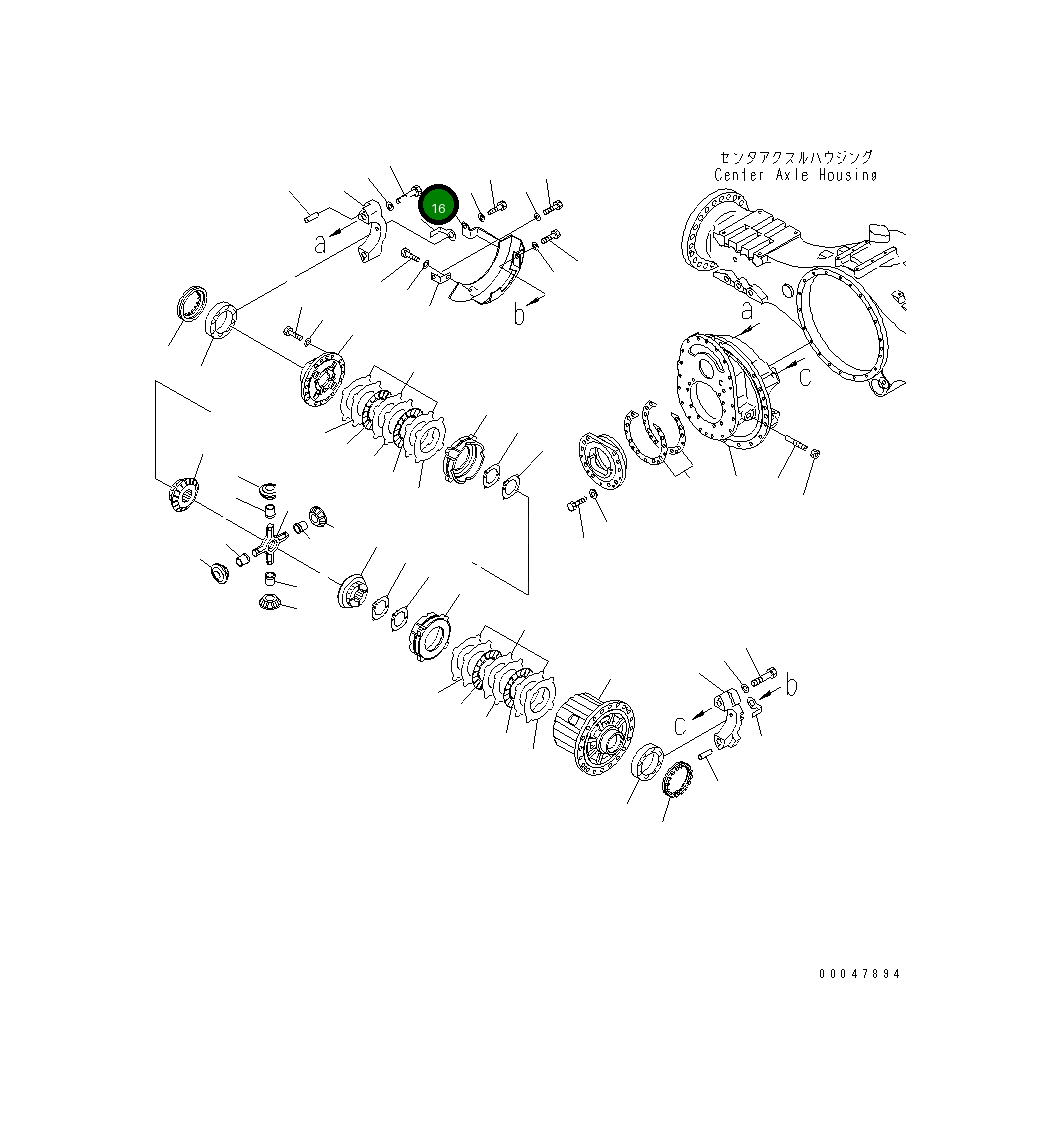 Крышка 56D-23-19610  Komatsu