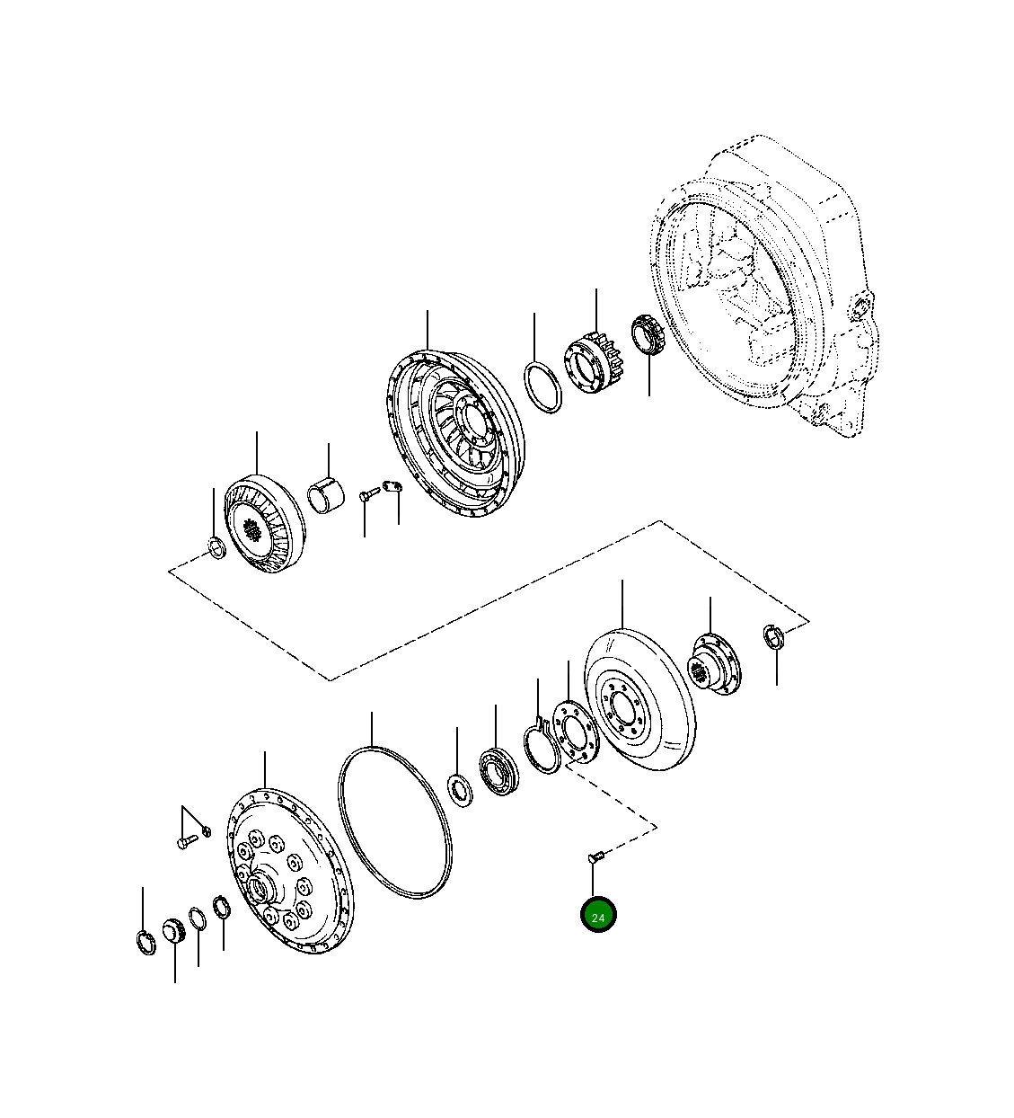 Болт 1260 508 H1 Komatsu
