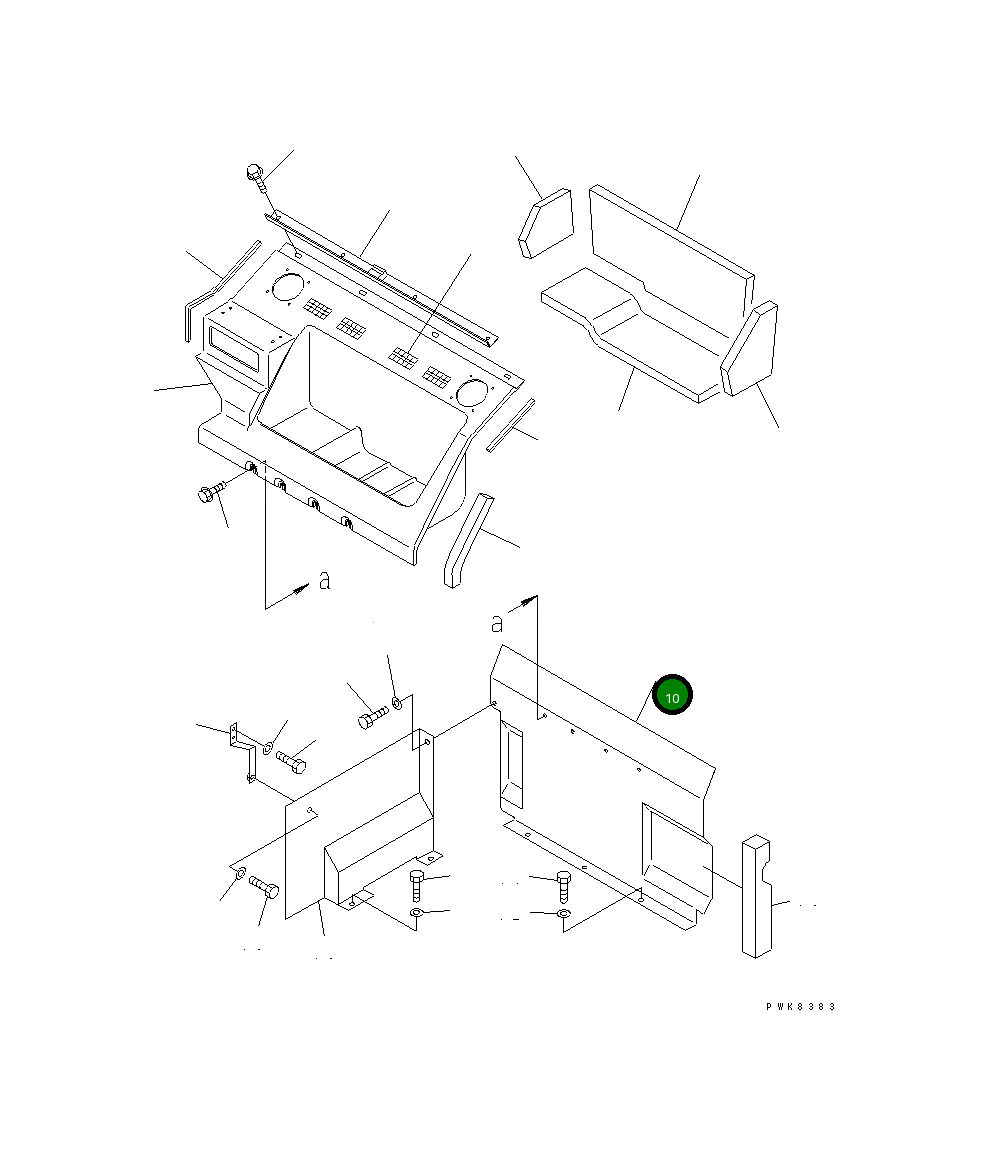 Крышка 206-979-K461 Komatsu