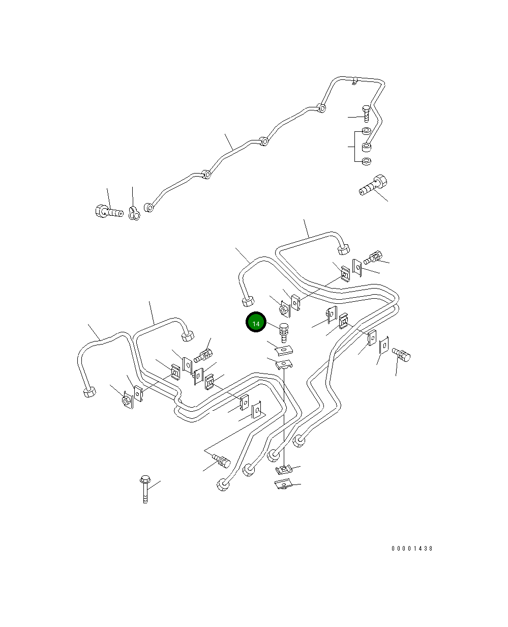 Болт 6733-71-5670 Komatsu