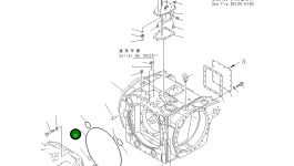 Кольцо уплотнительное (O-Ring) 19M-09-11550 Komatsu