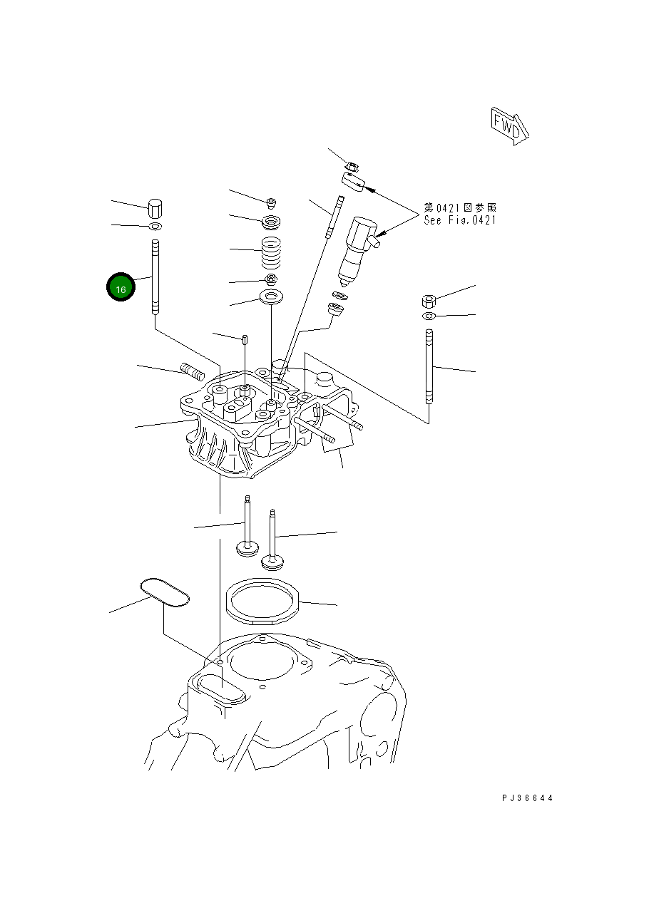 Болт YM114350-01200 Komatsu