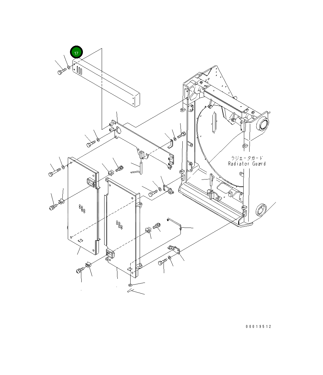 Крышка 17A-54-27120 Komatsu