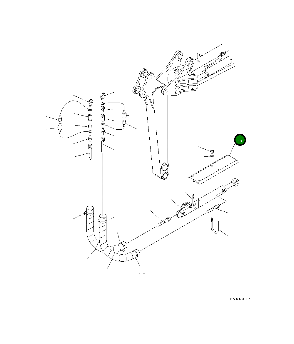 Крышка 21U-70-32940  Komatsu