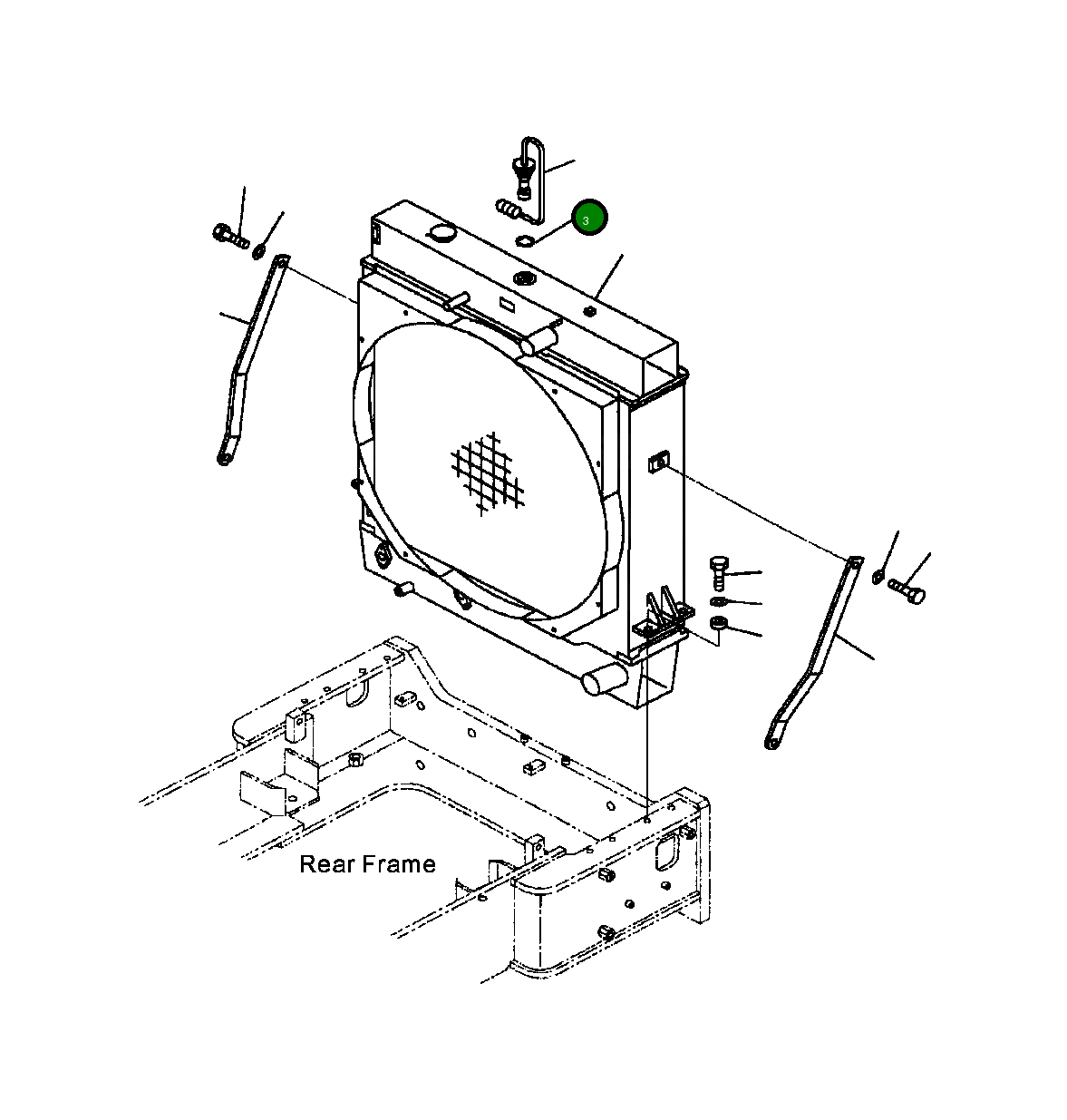 Кольцо уплотнительное (O-Ring) 07002-23534 Komatsu