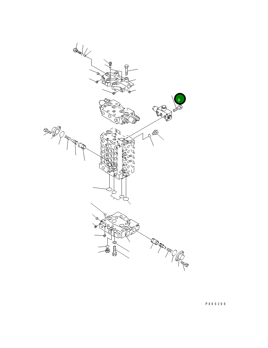 Болт 01010-80835 Komatsu