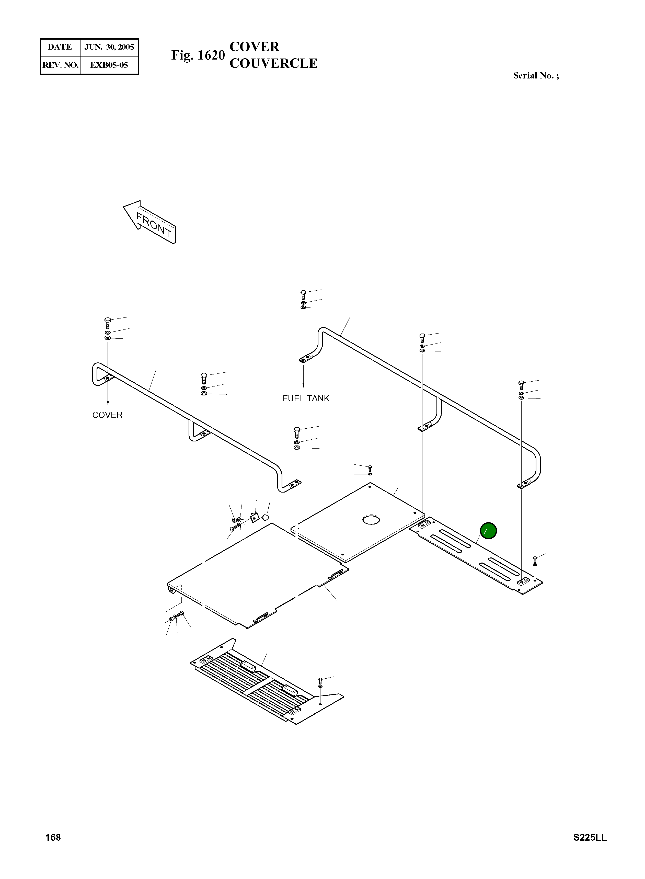 Крышка 2627-1315 Komatsu