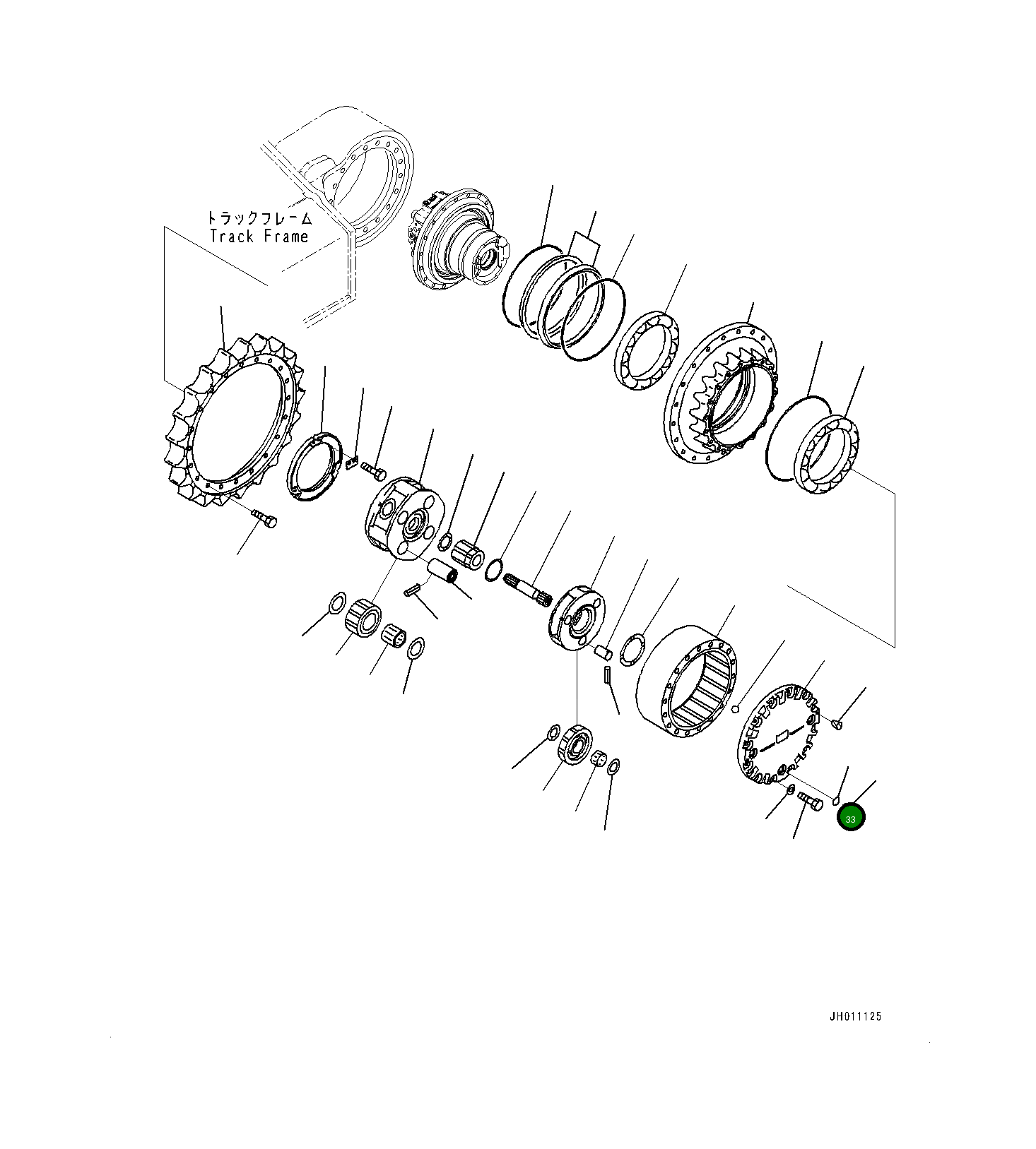 Кольцо уплотнительное (O-Ring) 0700252434 Komatsu