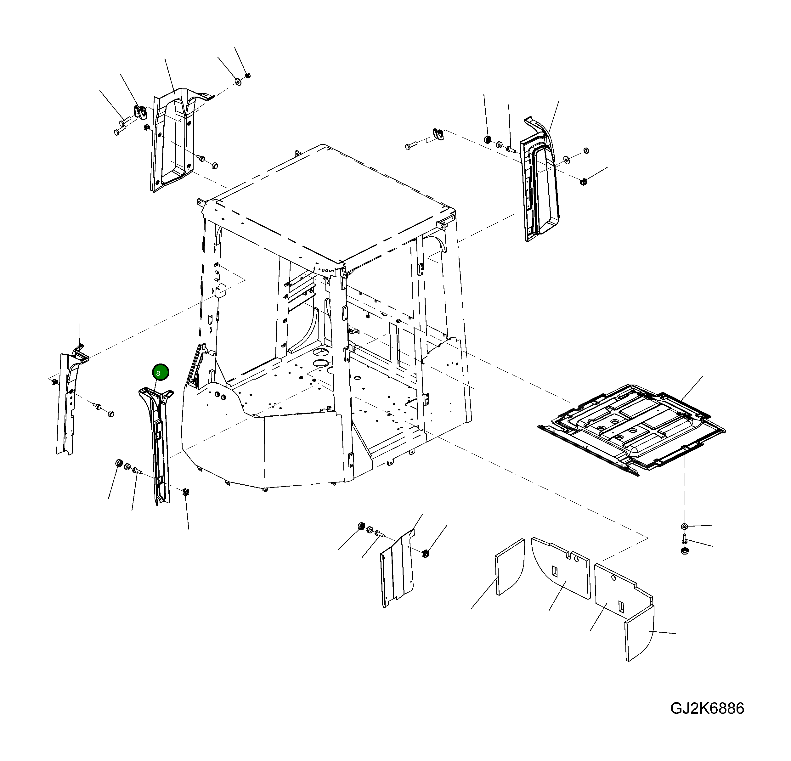 Крышка 423-56-H1M11 Komatsu