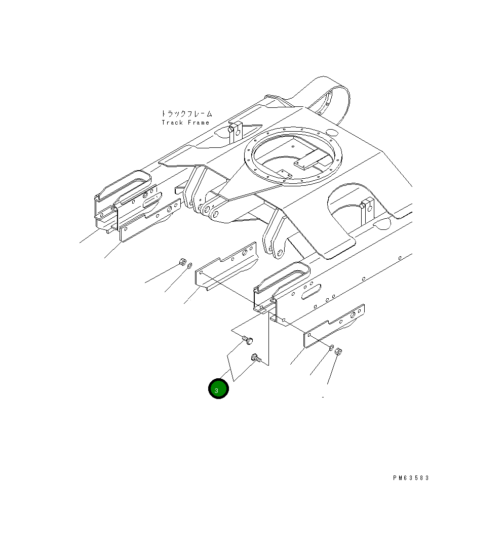Болт 20P-30-81811  Komatsu