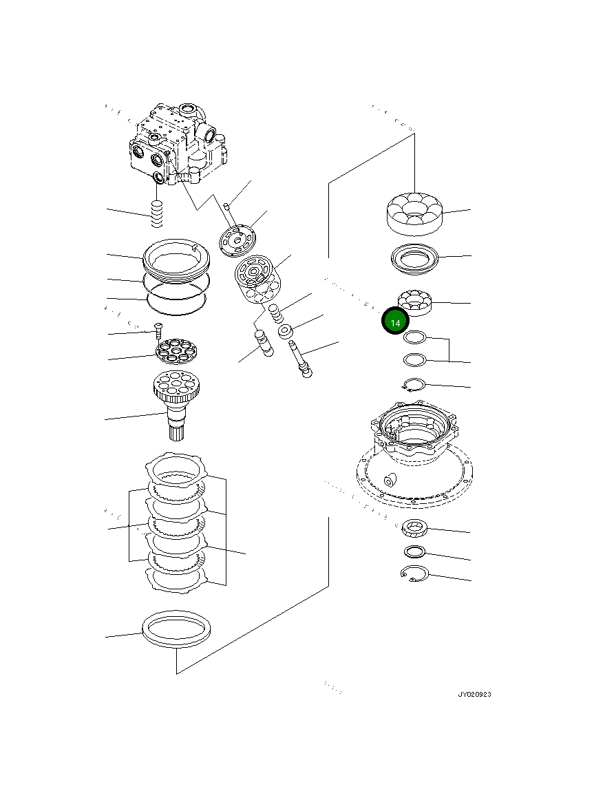 Кольцо 706-7H-11540  Komatsu