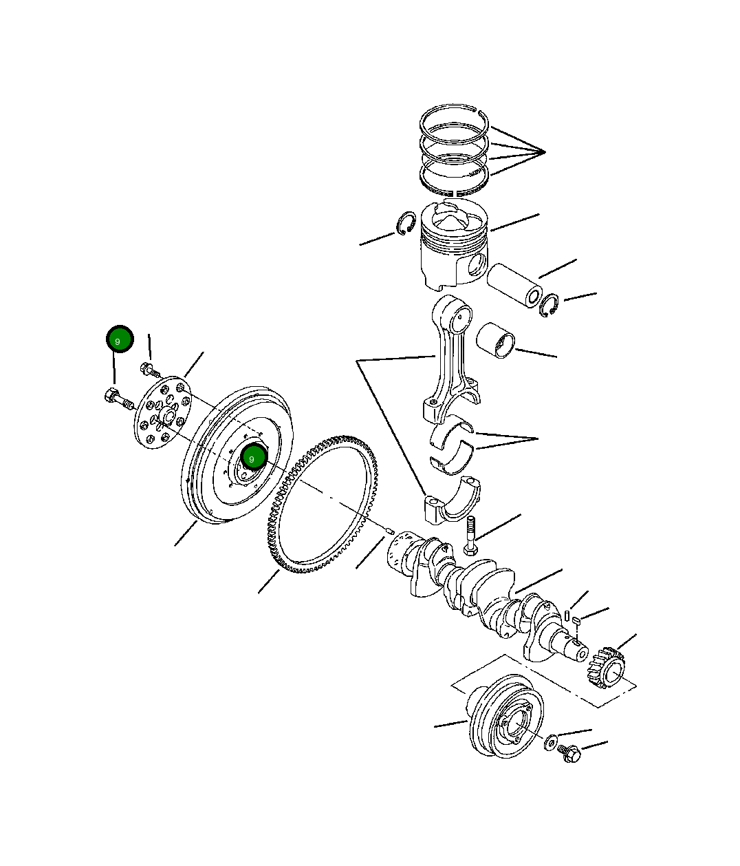 Болт YM12185021130 Komatsu